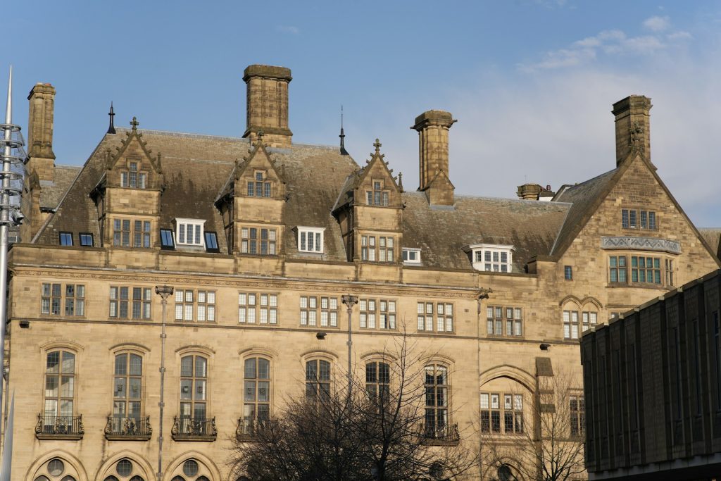 View of a historic building in Bradford