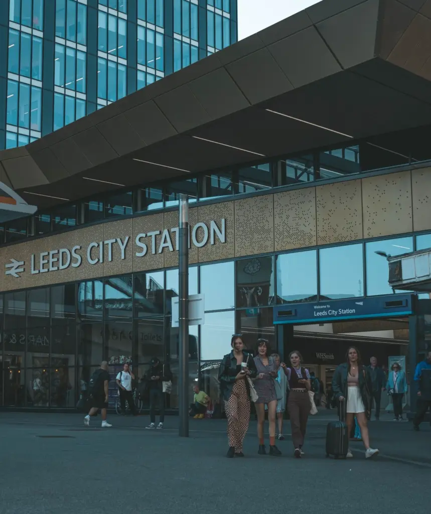 A view of Leeds train station 