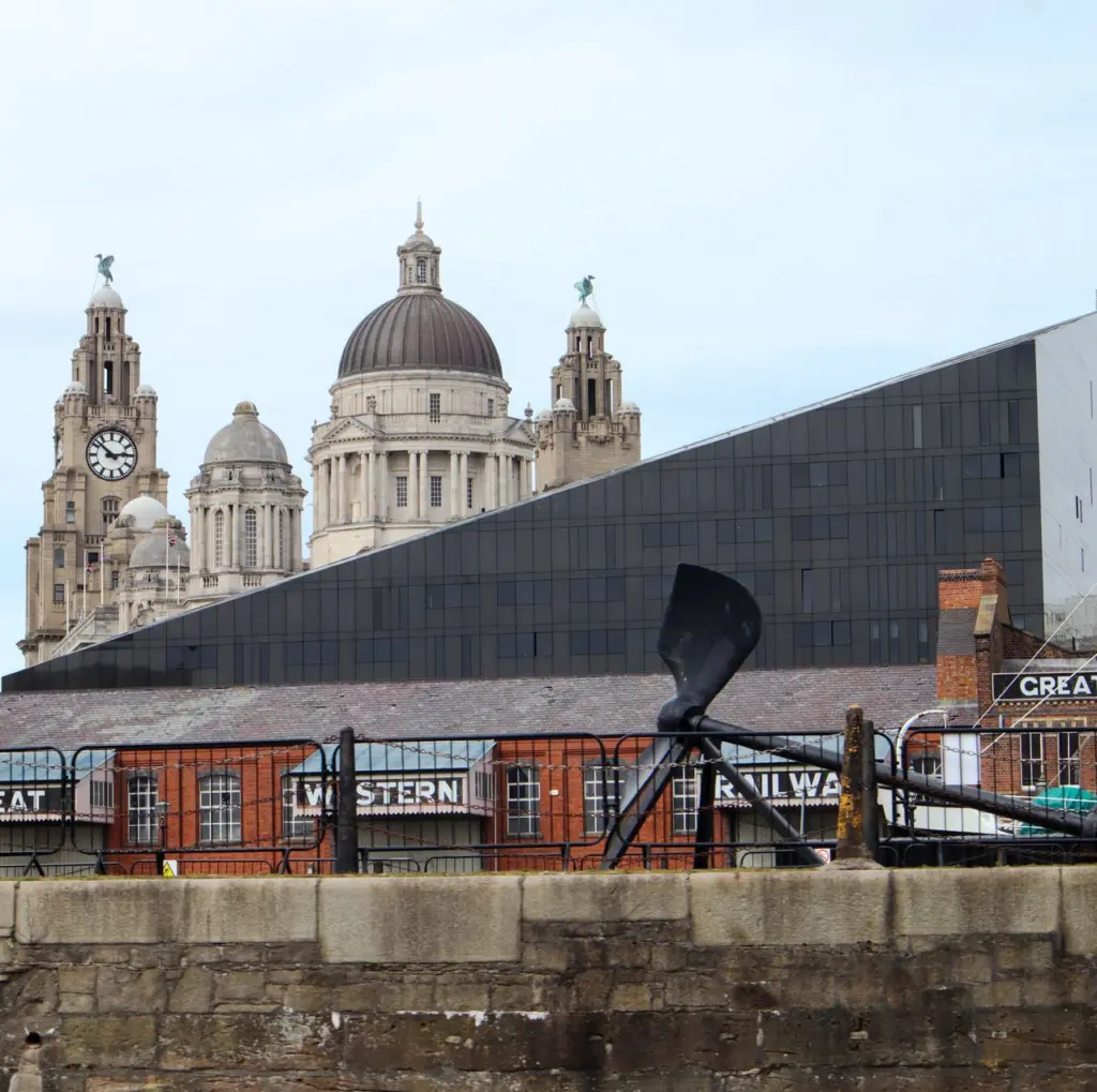 View of historic buildings in Liverpool